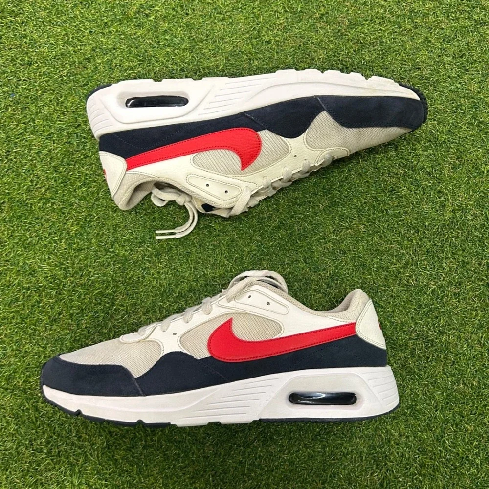 Nike Air Max SC Mens Size 12 Sail University Red Obsidian CW4555-103